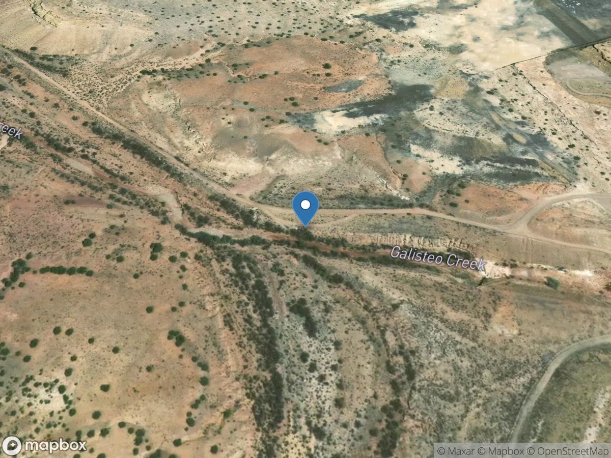 Galisteo Creek below Galisteo DAM, NM location
