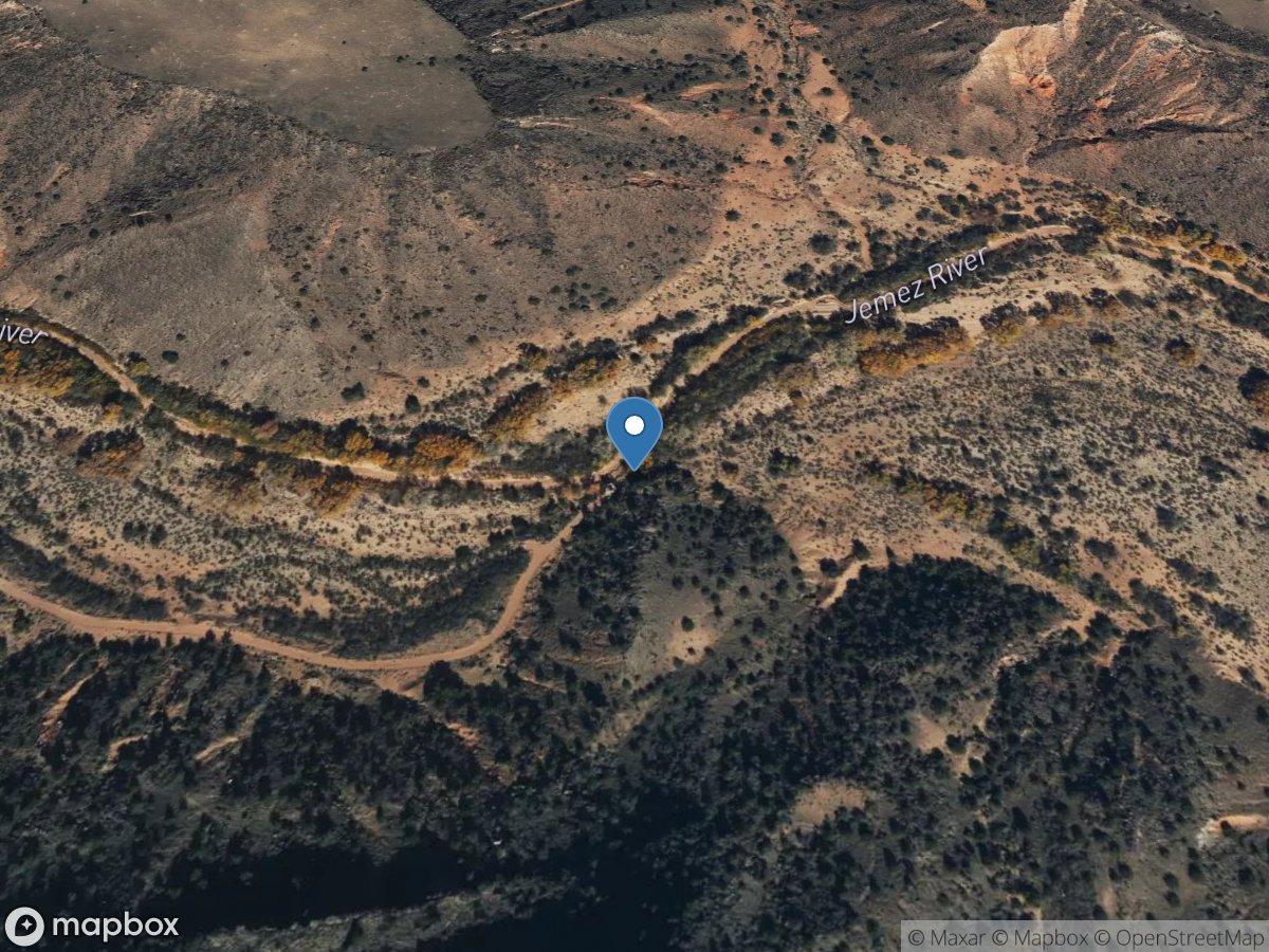 Jemez River below Jemez Canyon DAM, NM location
