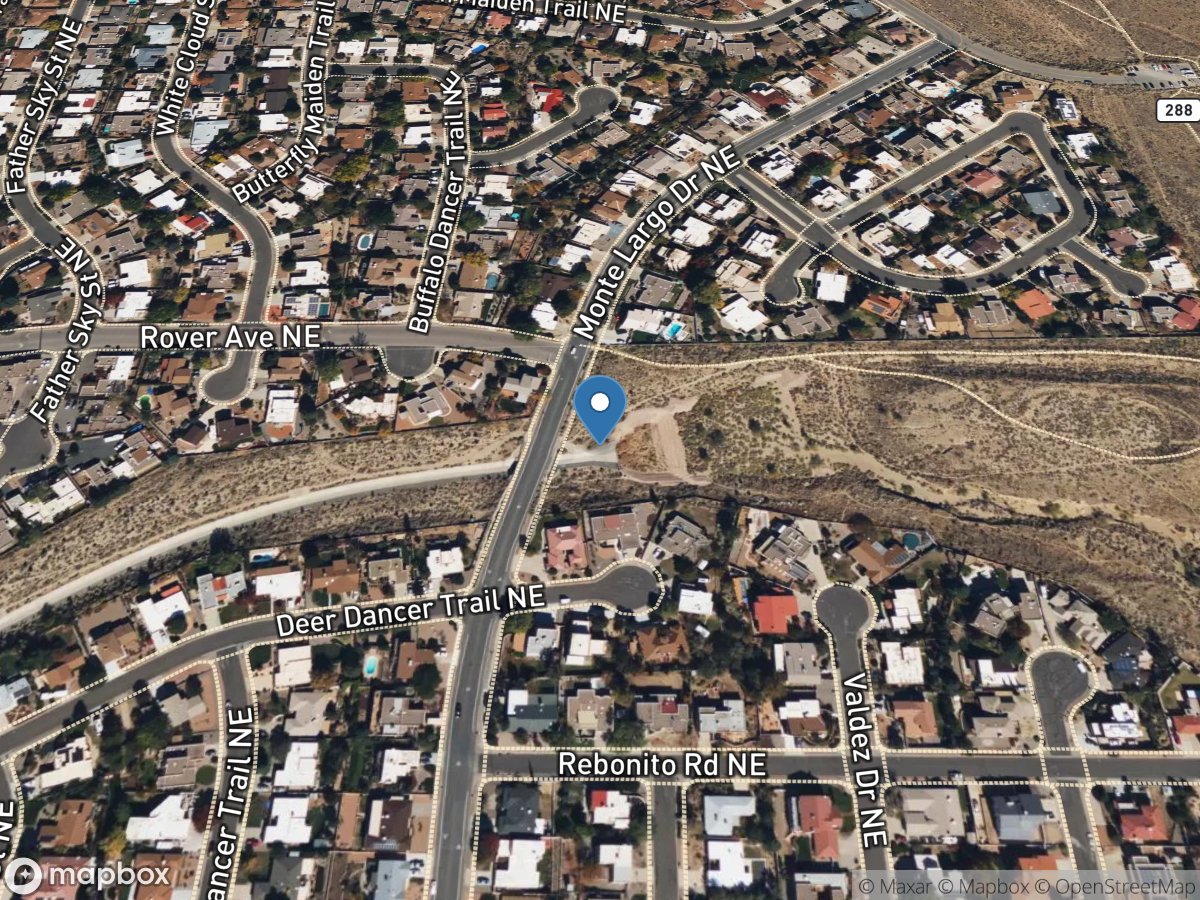 Embudo Arroyo at Albuquerque, NM location