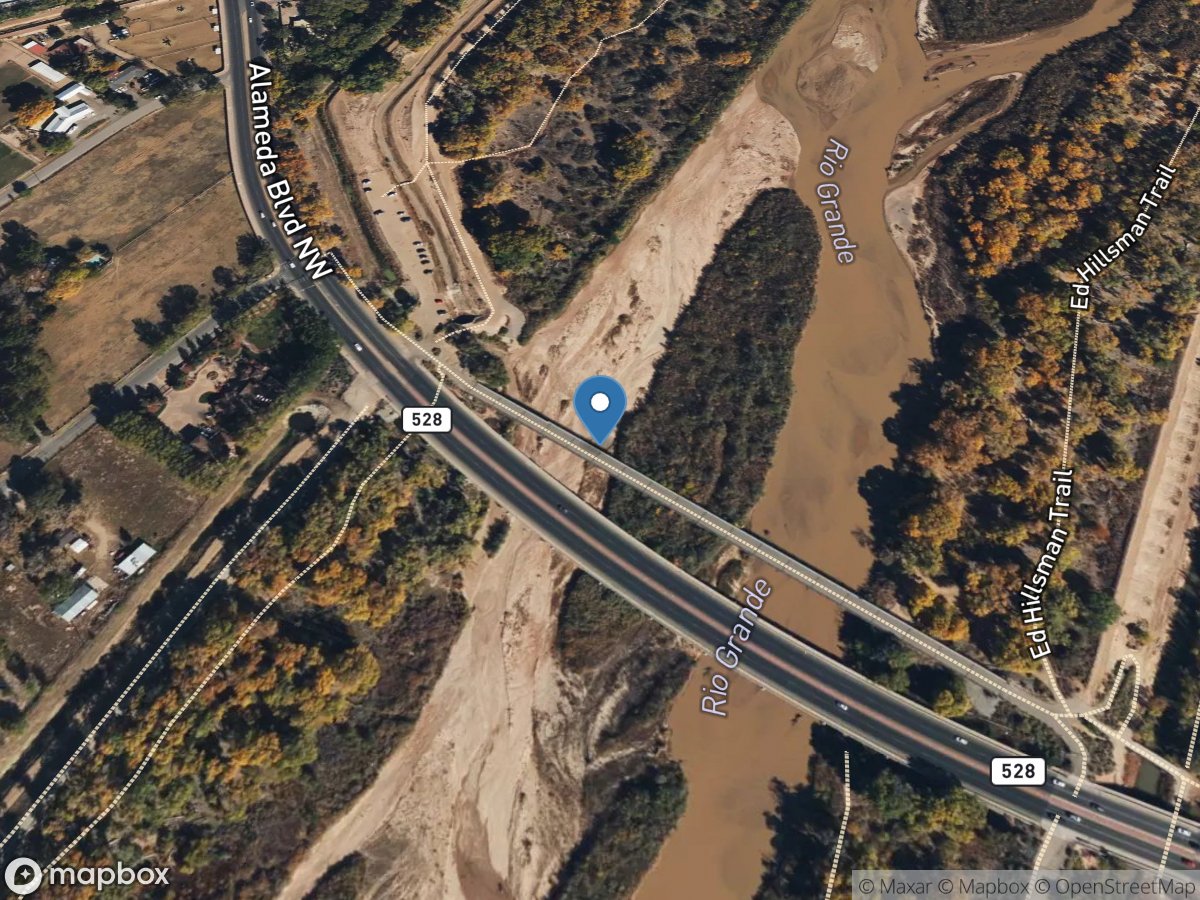 Rio Grande at Alameda Bridge at Alameda, NM location