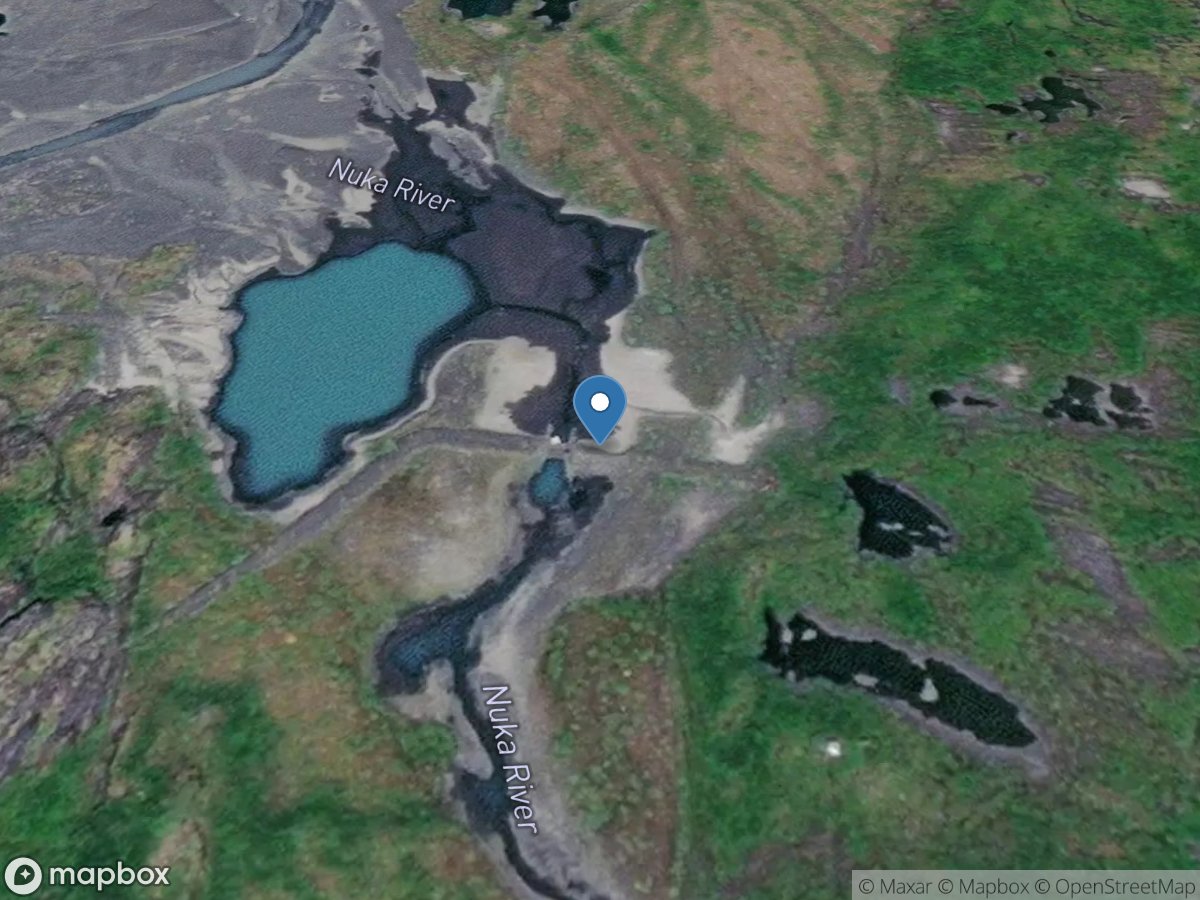 Upper Nuka River near Park Boundary near Homer AK location