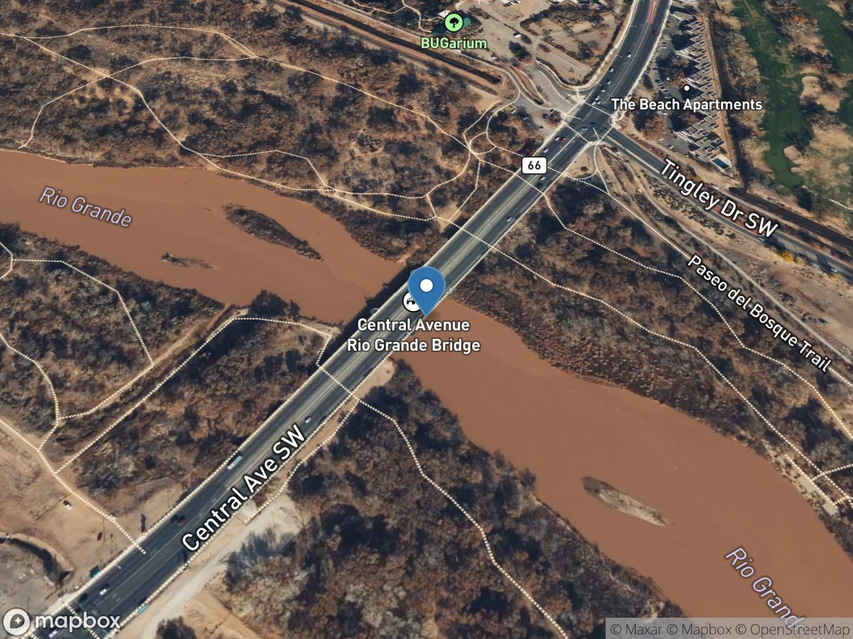 Rio Grande at Albuquerque, NM location