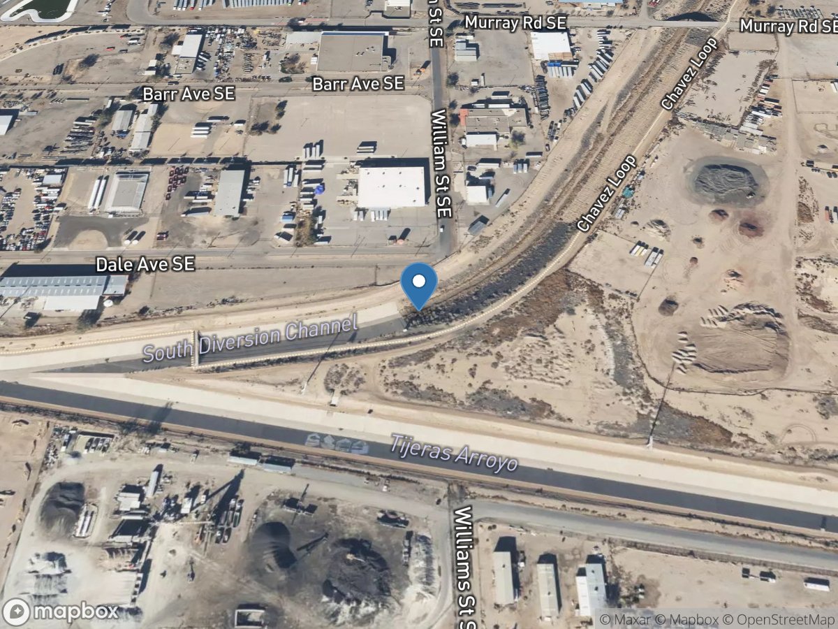 South DIV Channel above Tijeras Arroyo near Albq., NM location