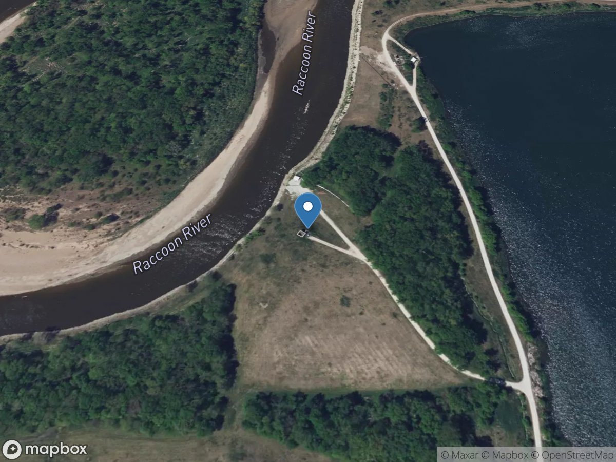 Raccoon River near West Des Moines, IA location