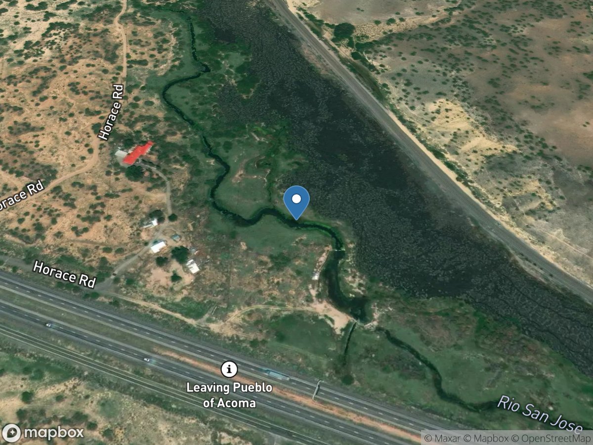 Rio San Jose at Acoma Pueblo, NM location