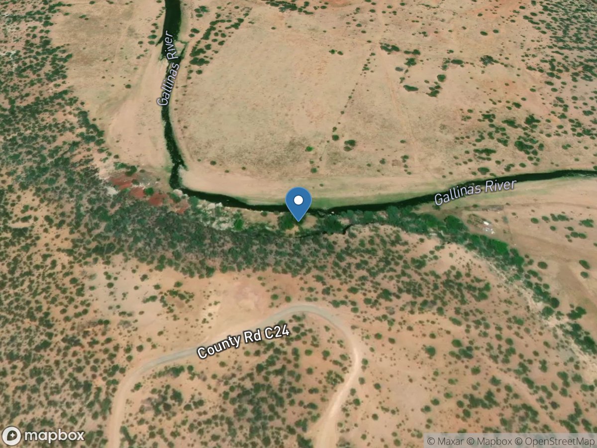 Gallinas River near Lourdes, NM location