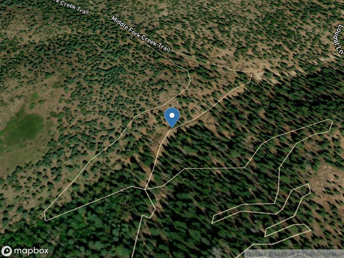 South Fork Cedar Creek near Ruidoso, NM location