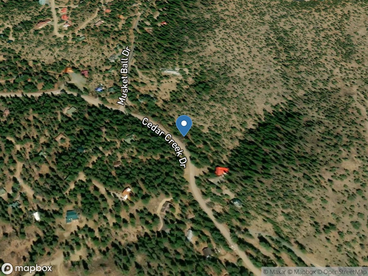 Cedar Creek above Ruidoso, NM location