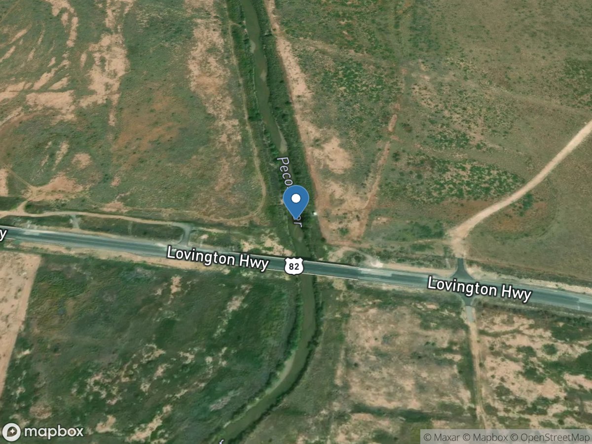 Pecos River near Artesia, NM location