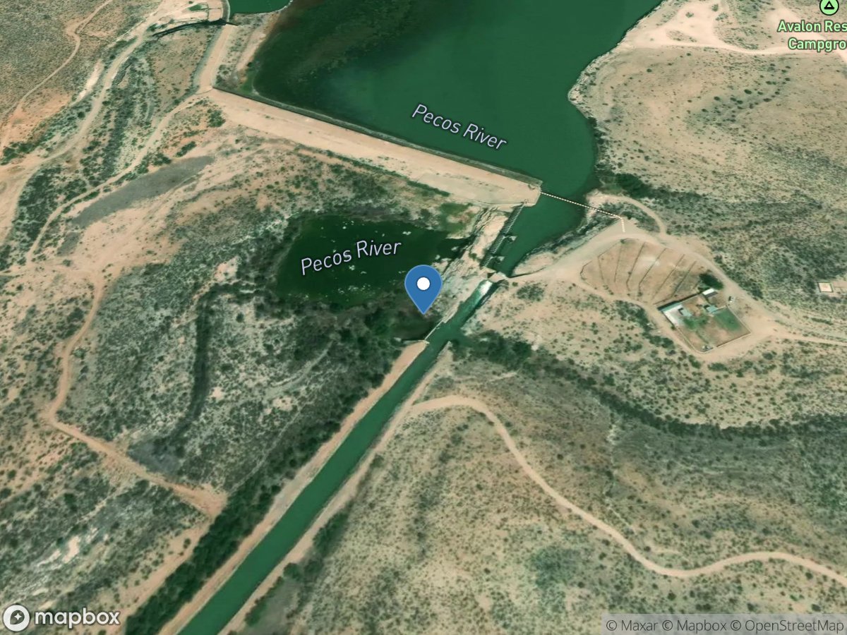 Carlsbad Main Canal at Head near Carlsbad, NM location