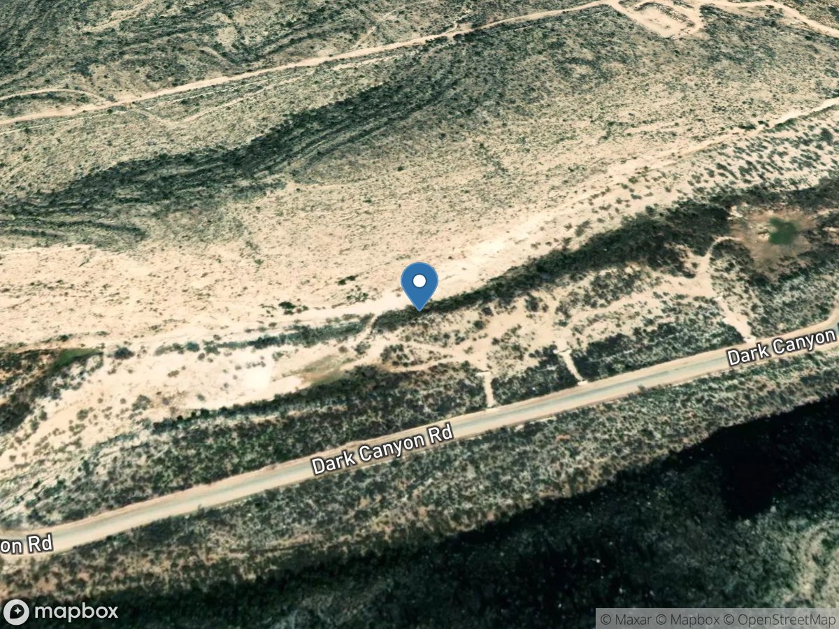 Dark Canyon Draw near Whites City, NM location