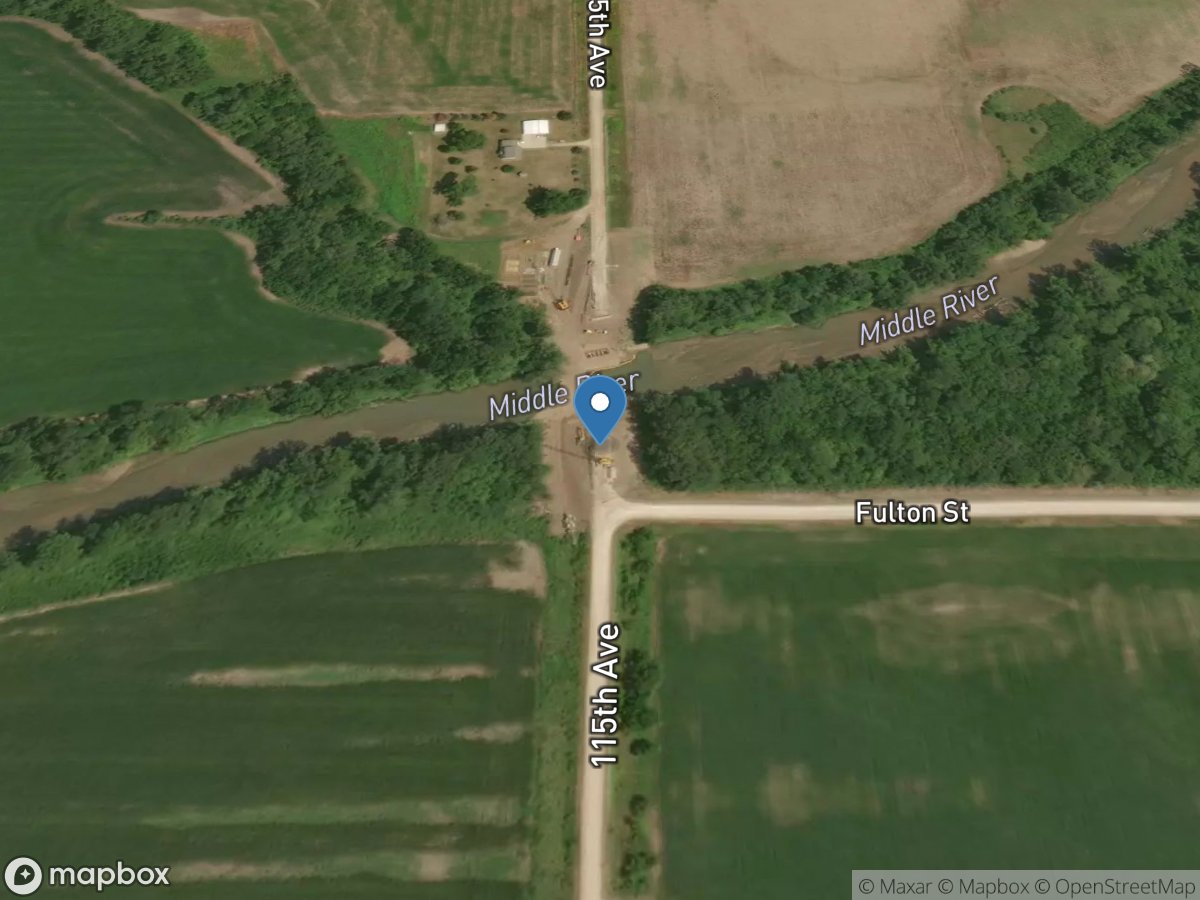 Middle River near Indianola, IA location