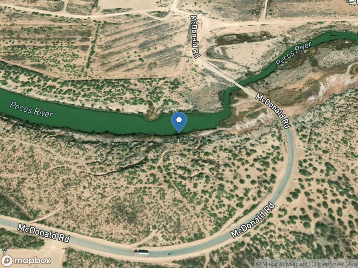 Pecos River at Pierce Canyon Crossing, NM location