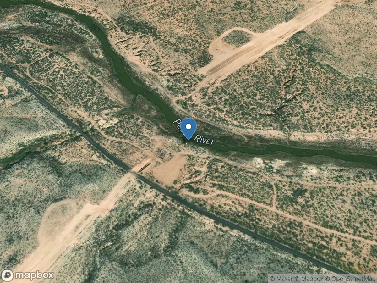 Pecos River at Red Bluff, NM location