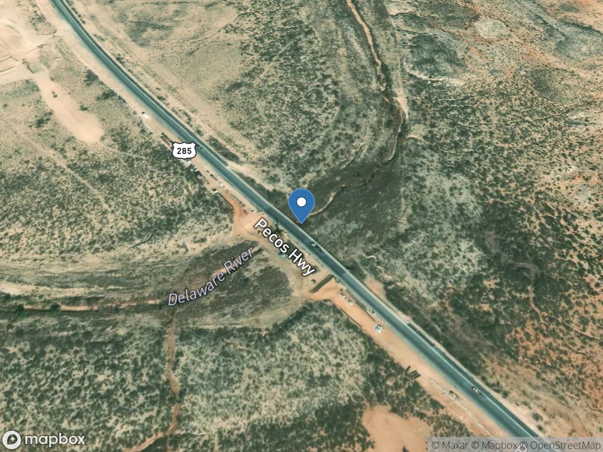 Delaware River near Red Bluff, NM location