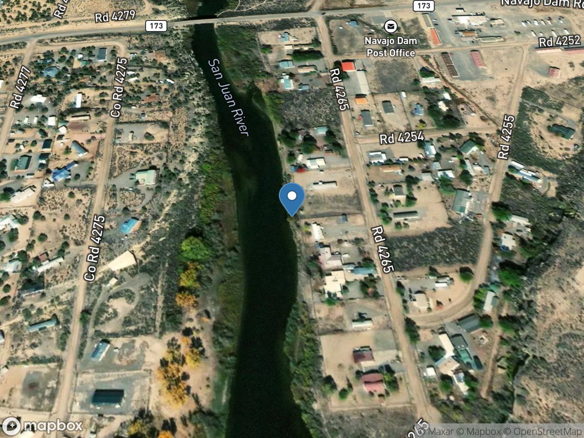 San Juan River near Archuleta, NM location