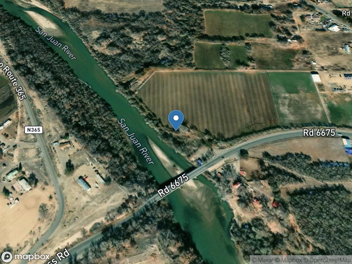 San Juan River near Fruitland, NM location