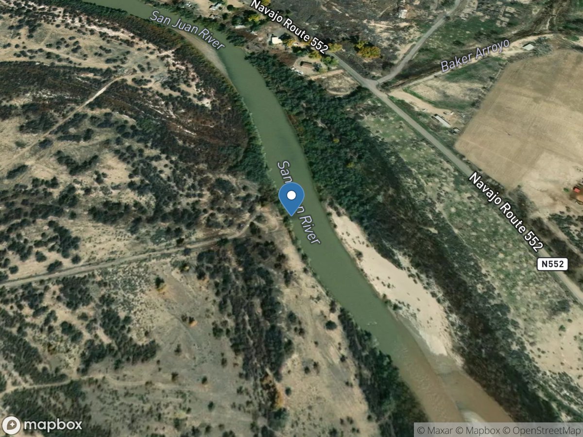 San Juan River at Shiprock, NM location