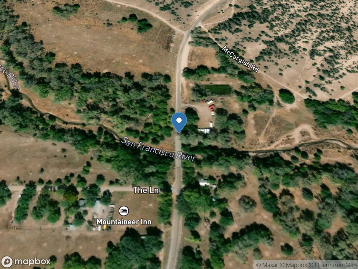 San Francisco River at Reserve, NM location