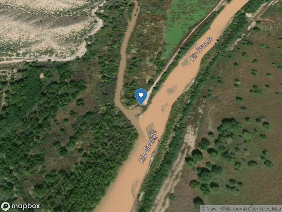 Rio Grande Lfcc at Mouth near Fra Cristobal Mt., NM location