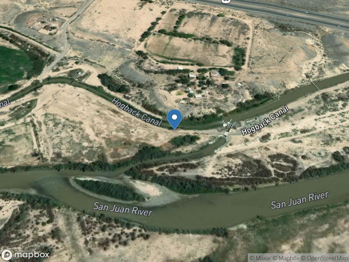 Hogback Canal Flume Satellite Transmitter location