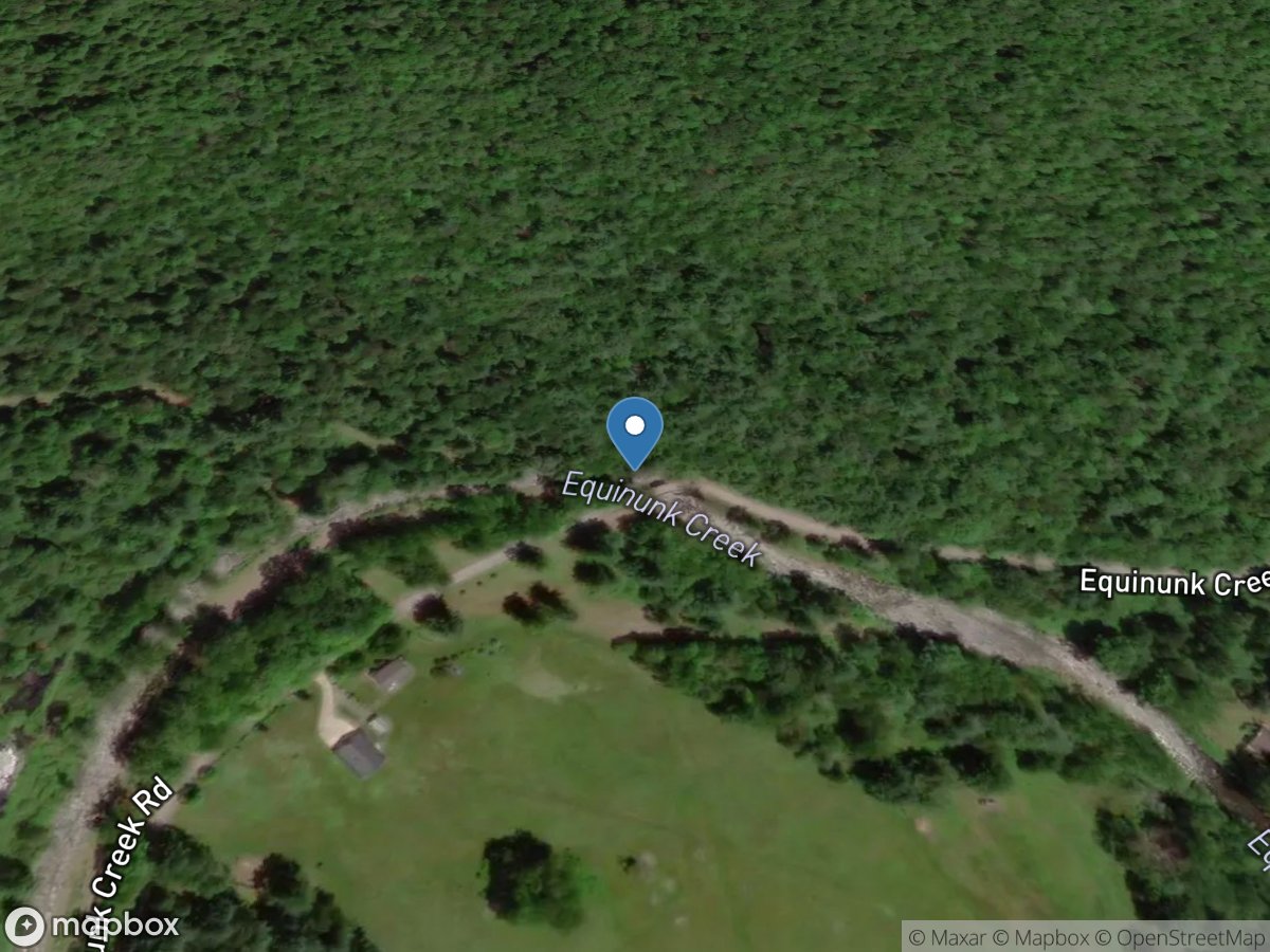 Equinunk Creek near Dillontown, PA location