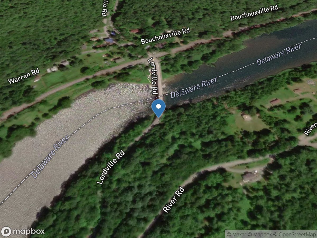 Delaware River at Lordville NY location