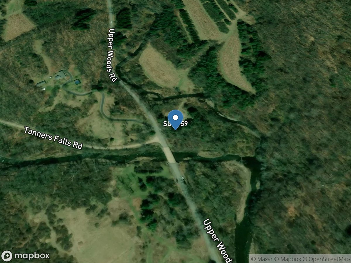 East Branch Dyberry Creek at Tanners Falls, PA location