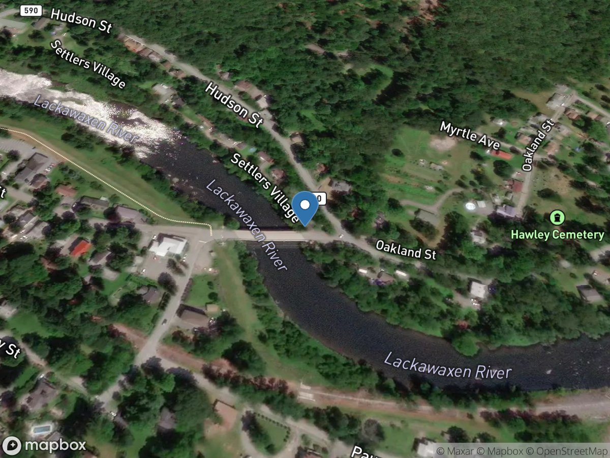 Lackawaxen River at Hawley, PA location