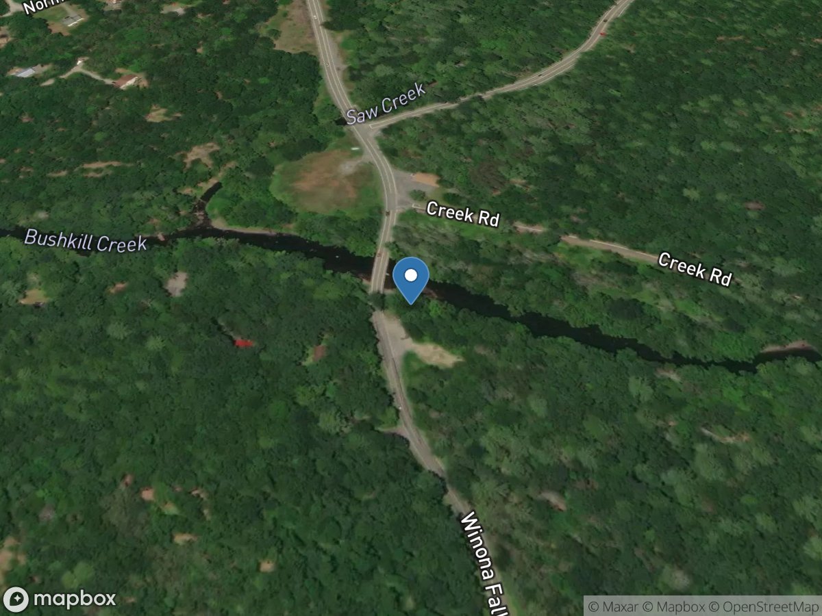 Bush Kill at Shoemakers, PA location