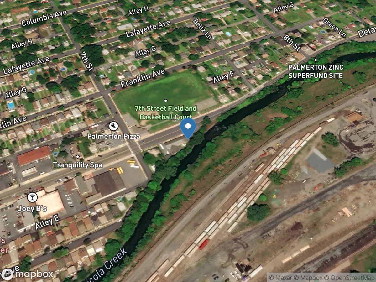 Aquashicola Creek at Palmerton, PA location