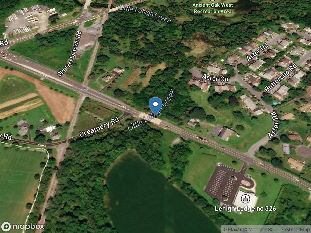 Little Lehigh Creek near Trexlertown, PA location