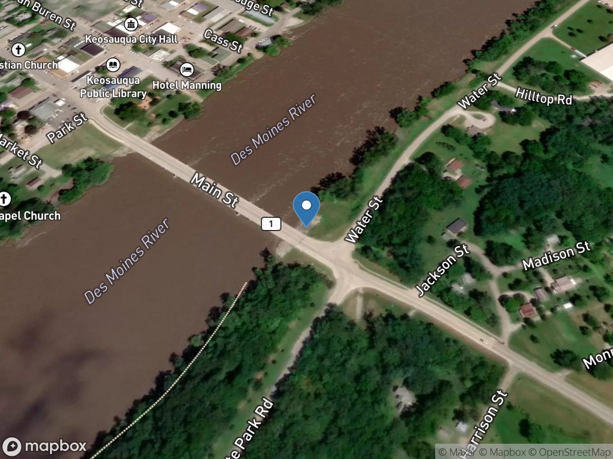 Des Moines River at Keosauqua, IA location