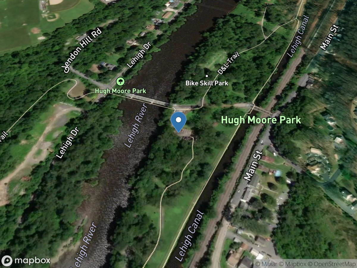 Lehigh River at Glendon, PA location