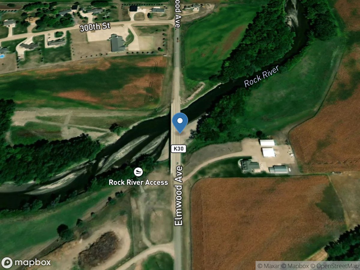 Rock River near Rock Valley, IA location