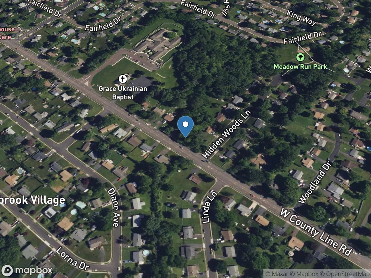 Middle Branch Pennypack Creek Tributary at Warminster, PA location