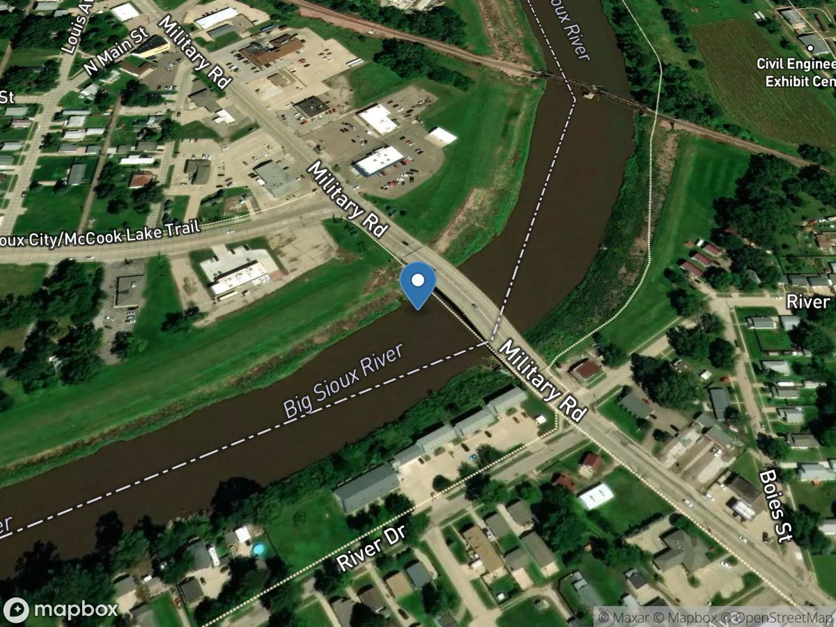 Big Sioux River at Sioux City, IA location