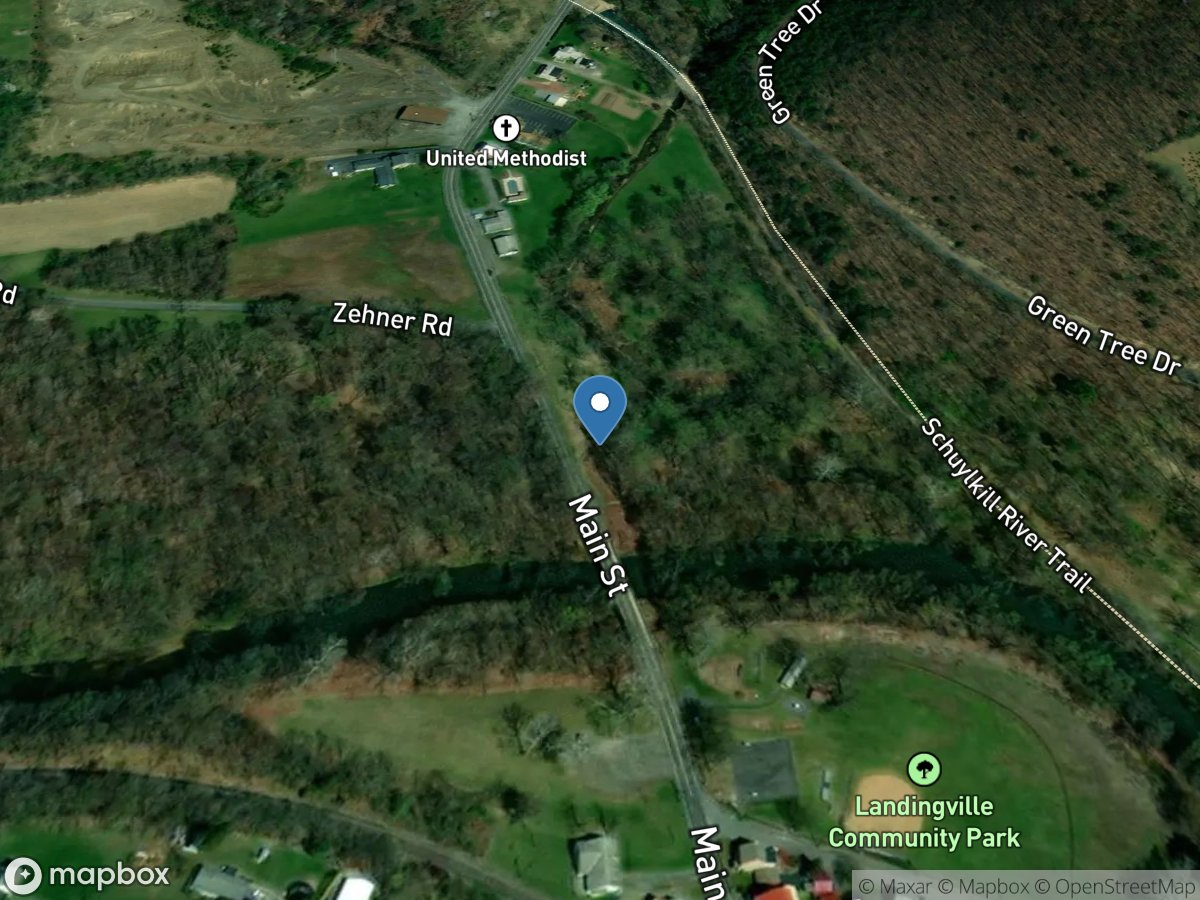 Schuylkill River at Landingville, PA location