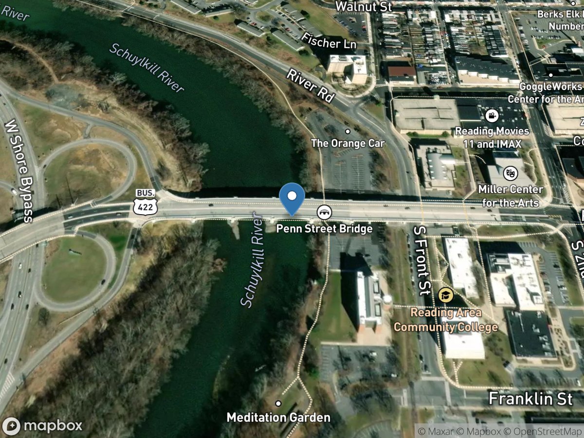 Schuylkill River at Reading, PA location