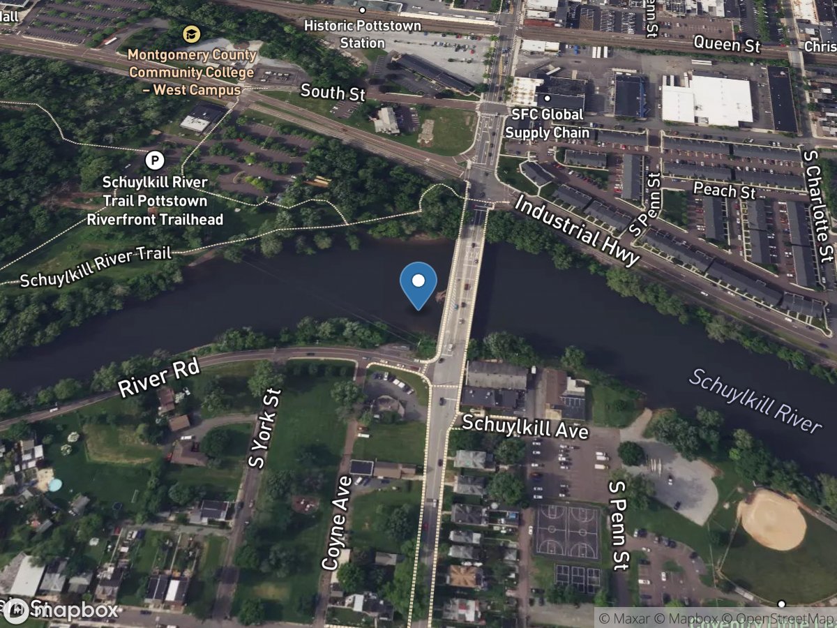 Schuylkill River at Pottstown, PA location
