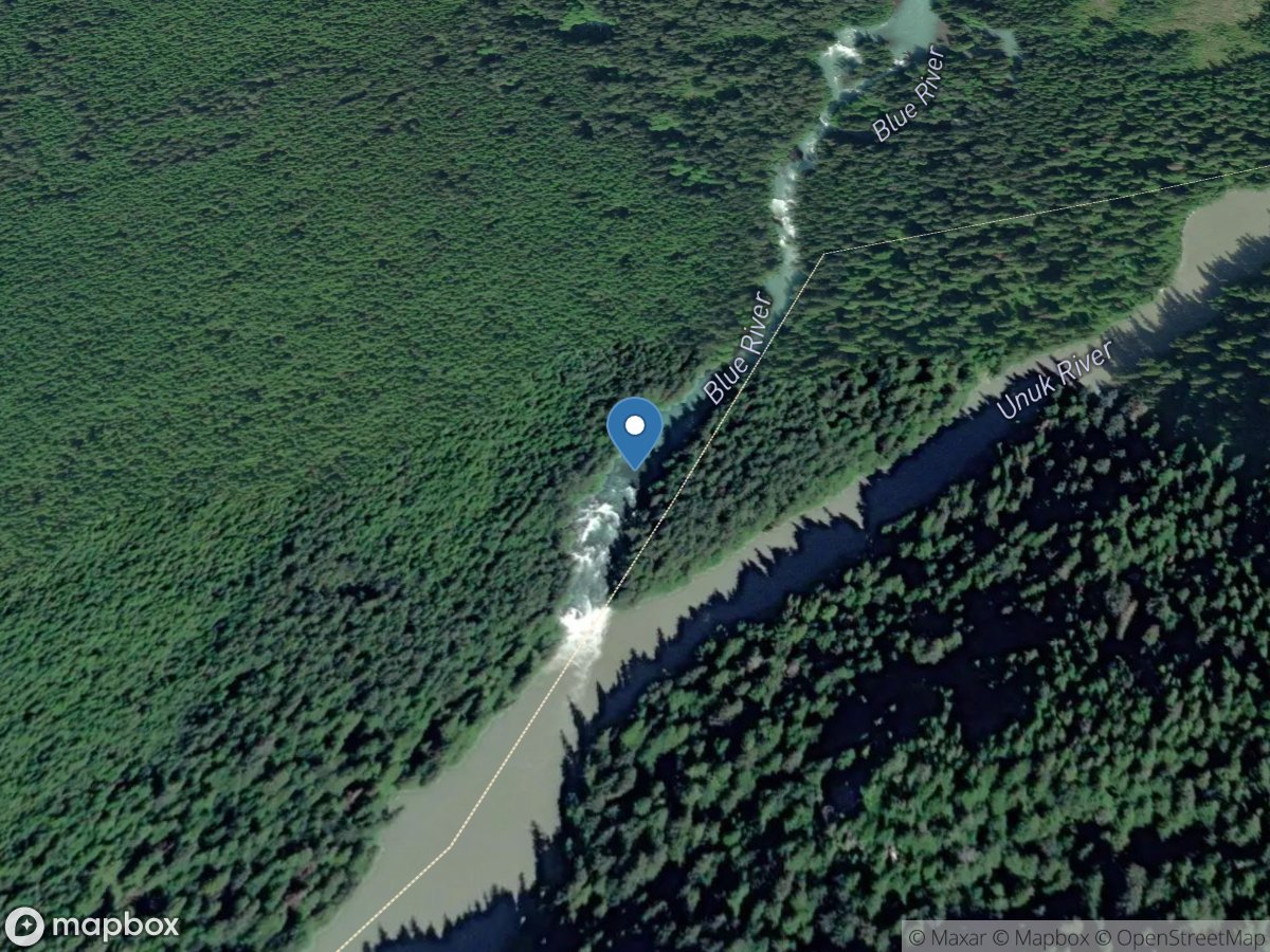 BLUE River Near WRANGELL AK location