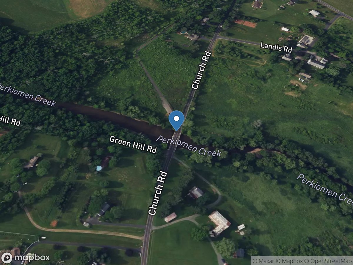 Perkiomen Creek at East Greenville, PA location