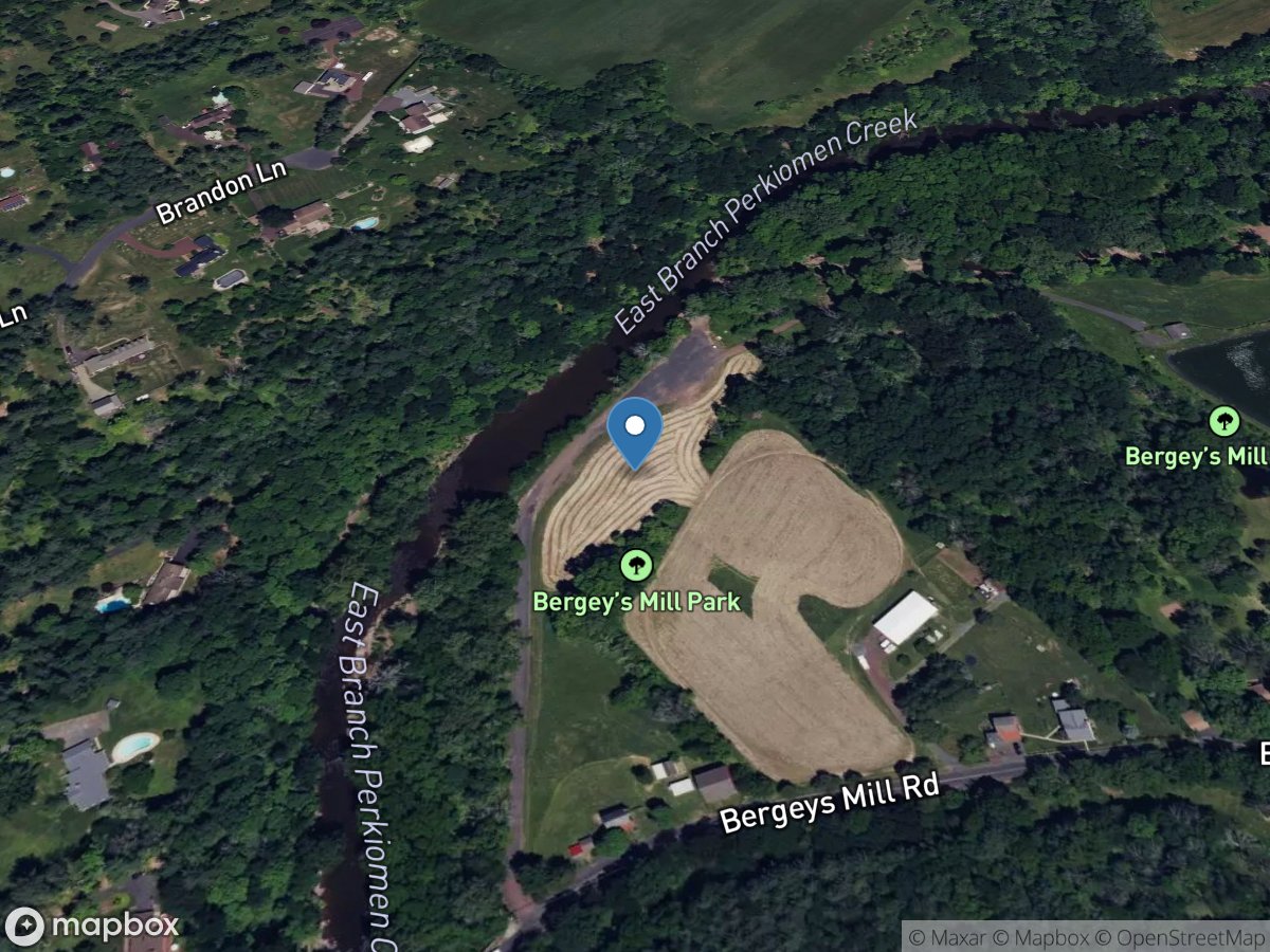 East Branch Perkiomen Creek near Schwenksville, PA location