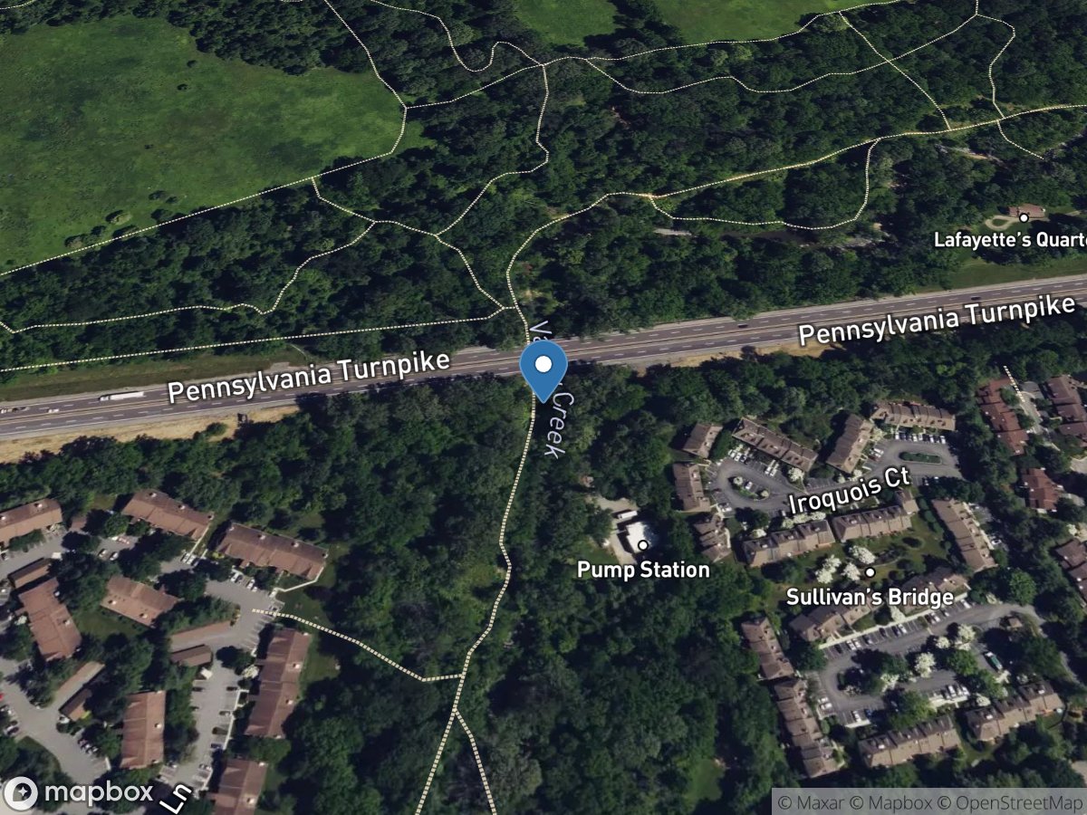 Valley Creek at PA Turnpike Branch near Valley Forge location