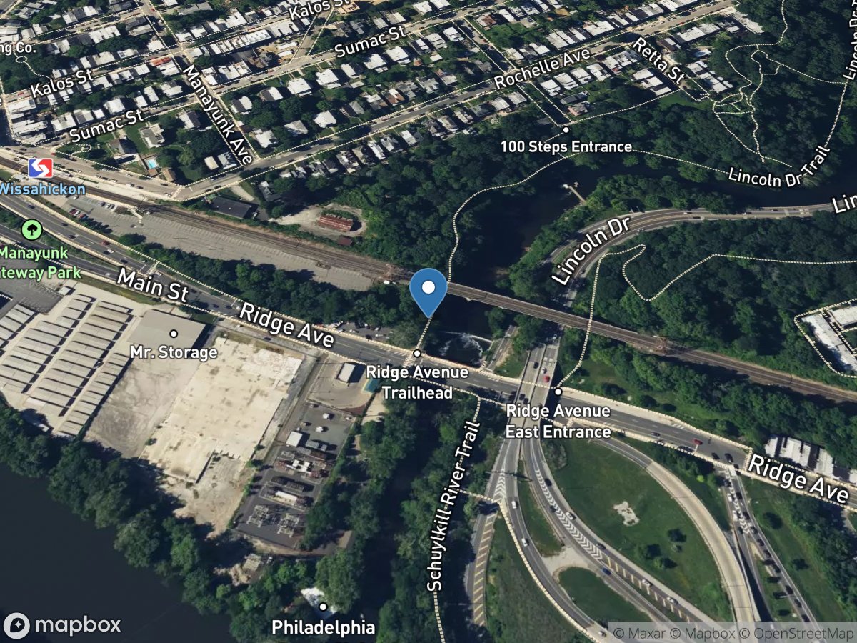 Wissahickon Creek at Mouth, Philadelphia, PA location