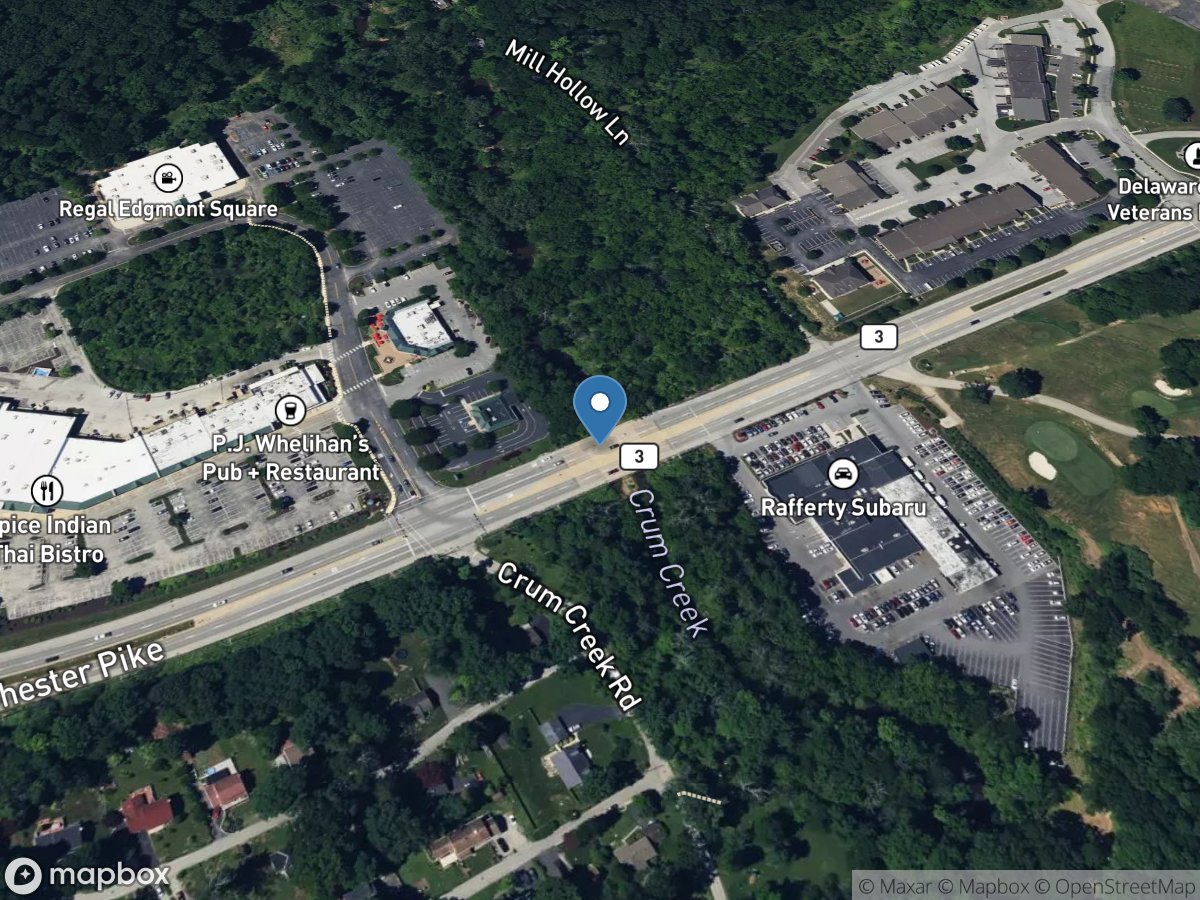 Crum Creek near Newtown Square, PA location