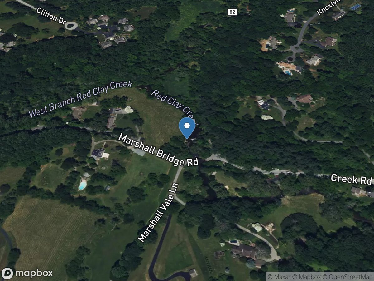 Red Clay Creek near Kennett Square, PA location