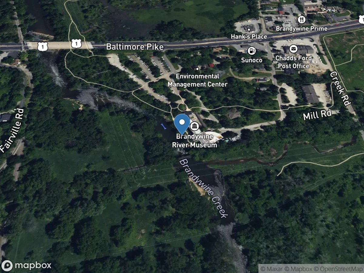 Brandywine Creek at Chadds Ford, PA location