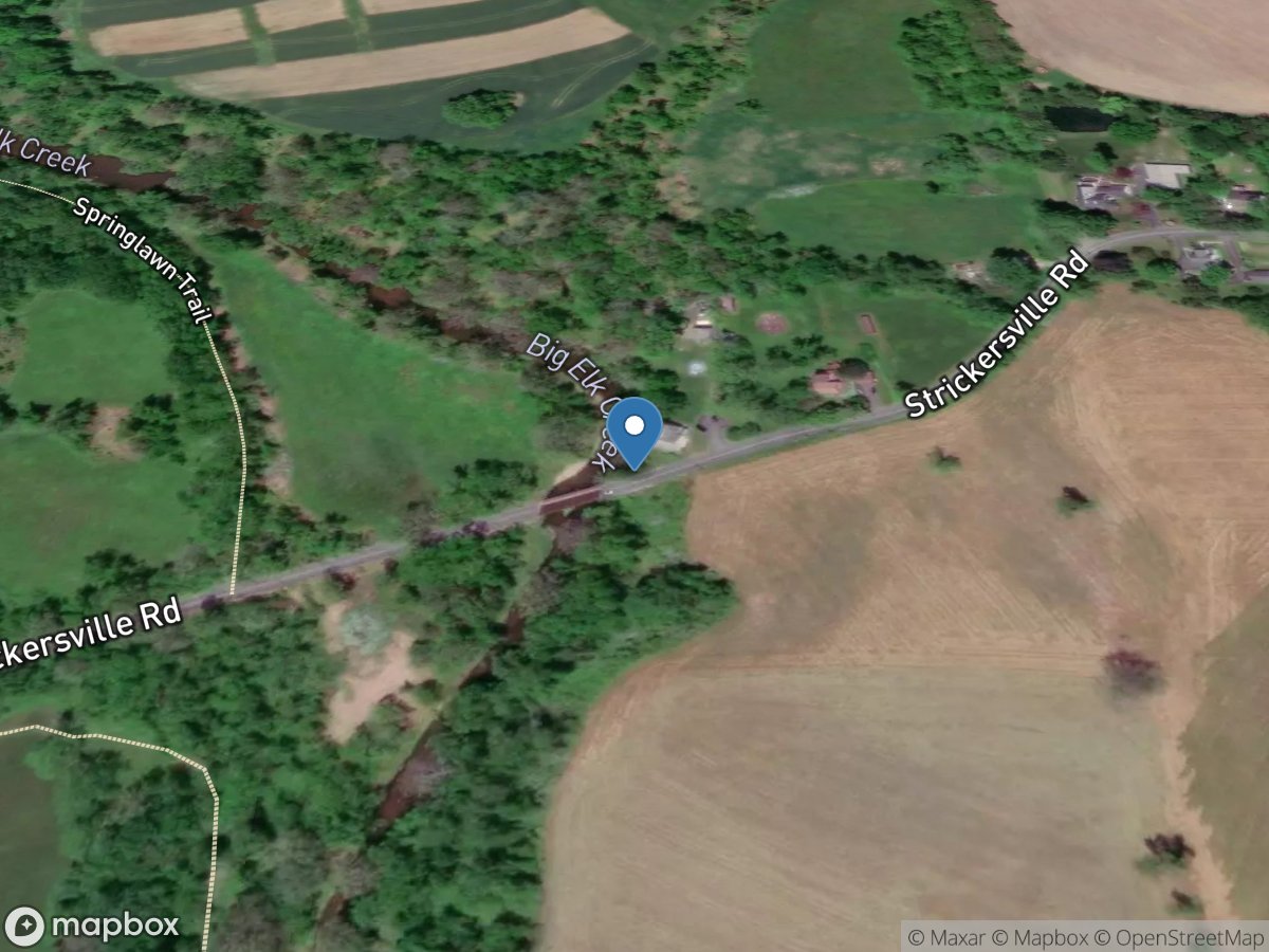 Big Elk Creek near Lewisville, PA location