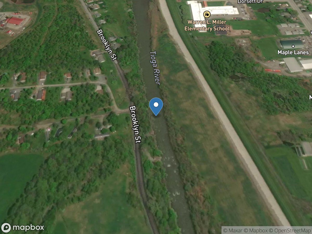 Tioga River near Mansfield, PA location